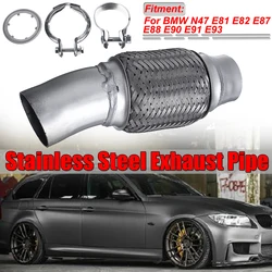 1 set For BMW N47 E81 E82 E87 E88 E90 E91 E93 Stainless Steel Exhaust Pipe Kits