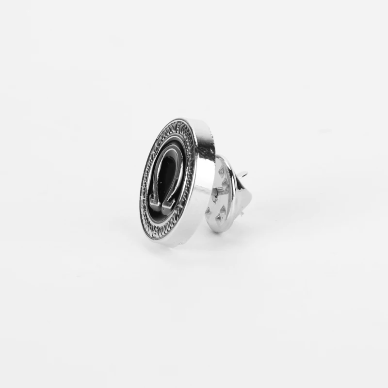 French God of War Logo Charm Brooch Kratos Men Shirt Jewelry Zinc Alloy Silver Color Men Brooches Jewelry Accessories Gift view 3