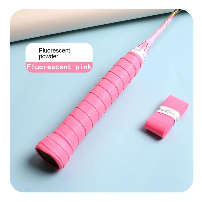 Colle à main de Badminton, filet en latex fin, raquette de badminton, poignée absorbant la sueur, cuir antidérapant collant