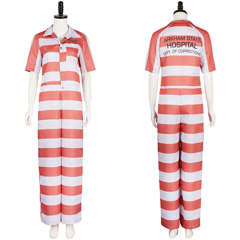 Sofia Cosplay Prison Uniform Costume TV Penguinn 2024 Roleplay Stripe Jumpsuits Women Outfits Halloween Party Carnival Suits