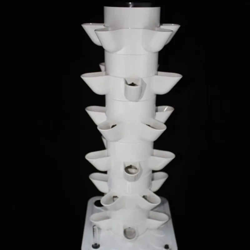 Compact Mini Column Soilless Hydroponic Planter Hydroponic Column Tower for Small Space 25 Holes
