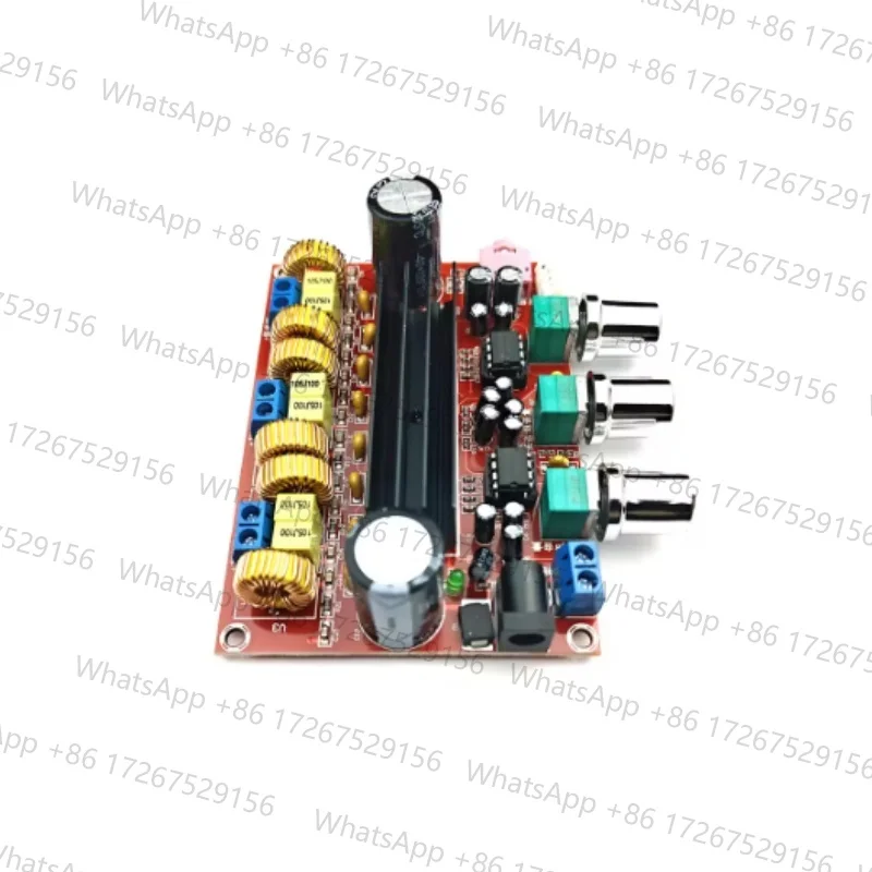 1pcs XH-M139 TPA3116D2 2.1 Channel Digital Amplifier Board 12-24V Wide Voltage 2×50W+100W HiFi Subwoofer Module with AUX Input
