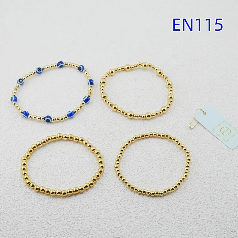 

VKVVA Fashion Jewelry 4pcs Blue Eye Gold-plated Bracelet Set for Women Birthday Gifts, Unique Gift