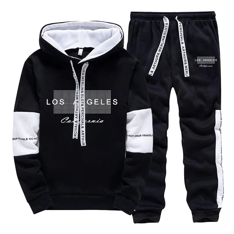 

Mens Tracksuit Printed Casual Sweatshirts Outdoors Sports Jogging Mens Clothing 2026 Fashion Versatile Single Piece Hoodie Pants