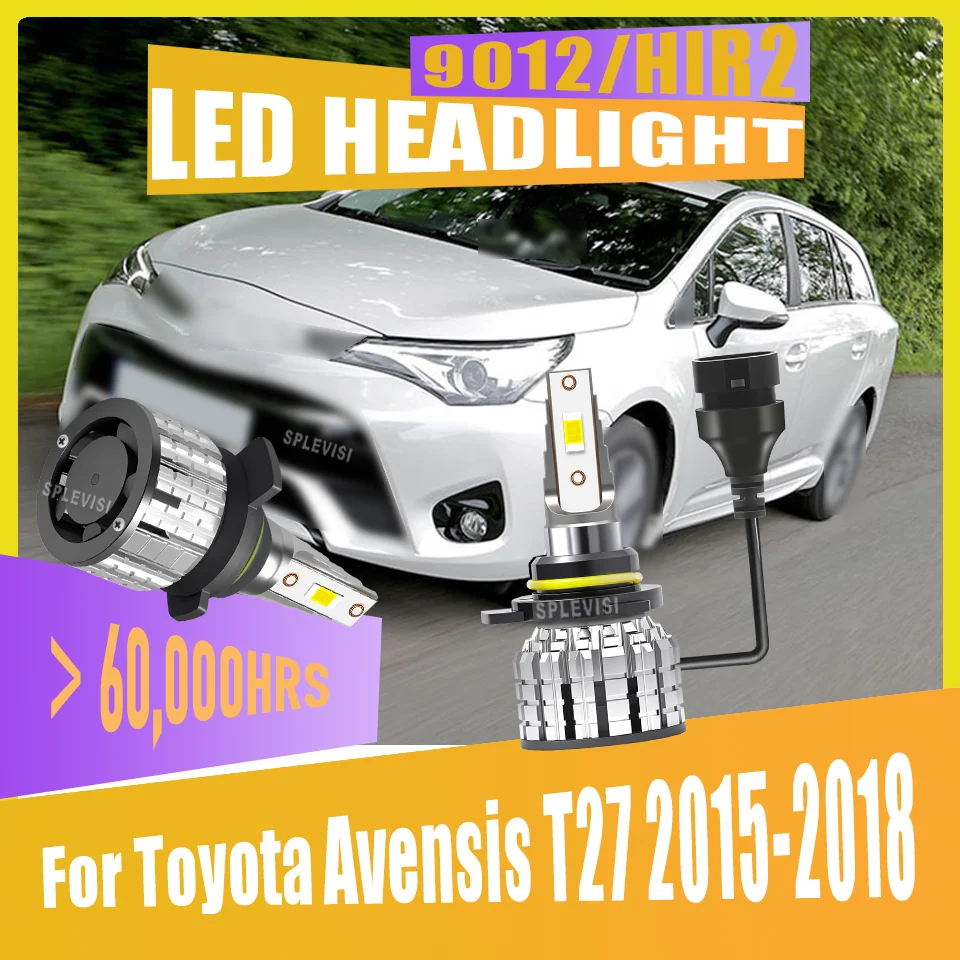 

High-Visibility LED Car Headlights Headlamp Bulb – 24000LM for Dark Roads For Toyota Avensis T27 2015-2018 2015 2016 2017 2018