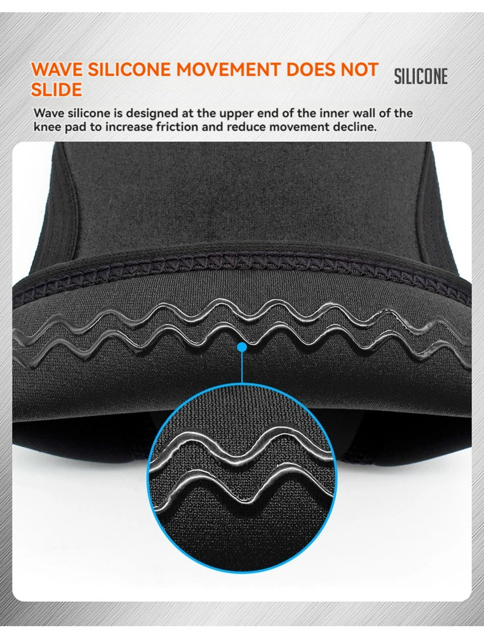 AOLIKES Kniebandagen für Gewichtheben – 7 mm dicke Premium-Neopren-Kniebandagen zum Gewichtheben, für Kniebeugen, Powerlifting und Kreuzheben – Detail 11