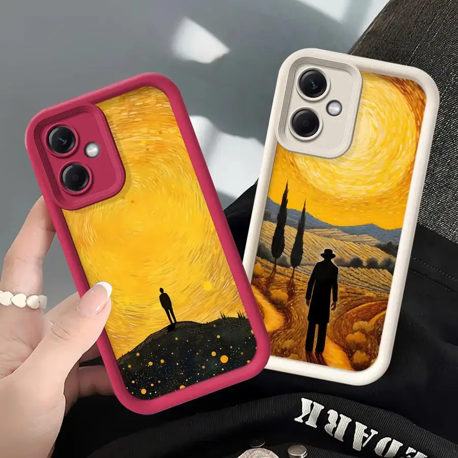 Dusk Art Van Gogh Shockproof Phone Case for Xiaomi Mi 11 Lite 12T Pro Poco X3 Pro X3 NFC X5 Liquid Soft Back Cover