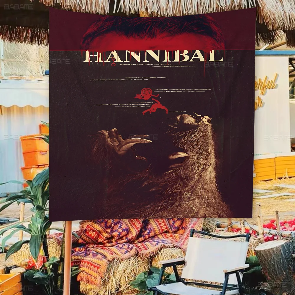 American Hot Horrible TV Series Movie Hannibal Vintage Colorful Flag Wall Hanging Bohemian Wall Banner Mandala Indoor Art Decor