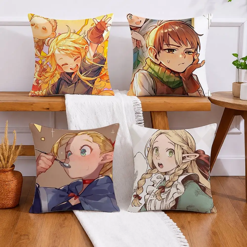 

Anime D-Delicious in D-Dungeon Pillow Case Pattern Printed Pillowcase For Living Room Sofa Cushion Cover