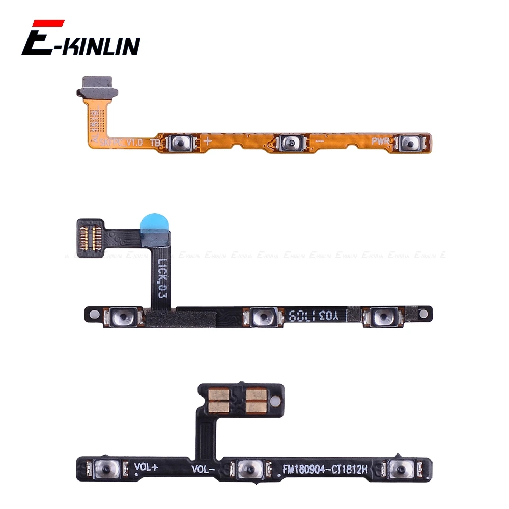 Switch Power ON OFF Key Mute Silent Volume Button Ribbon Flex Cable For MeiZu 16 X8 M8 Lite U20 U10 Pro 7 6 Plus Repair Parts
