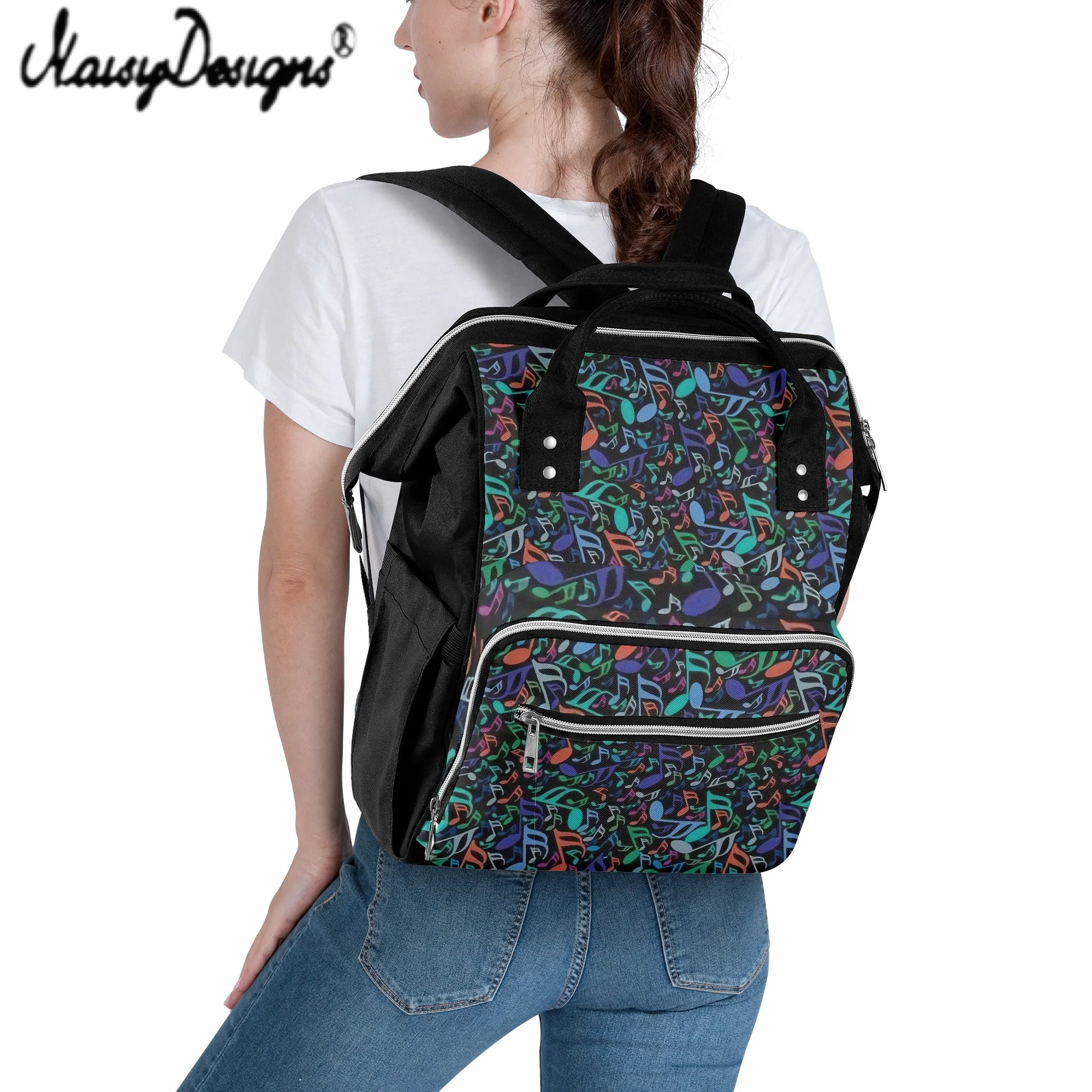 

NOISYDESIGNS Fashion Mummy Maternity Nappy Bag Large Capacity Nappy Bag Travel Backpack Nursing Bag for Baby Care Women Fashion