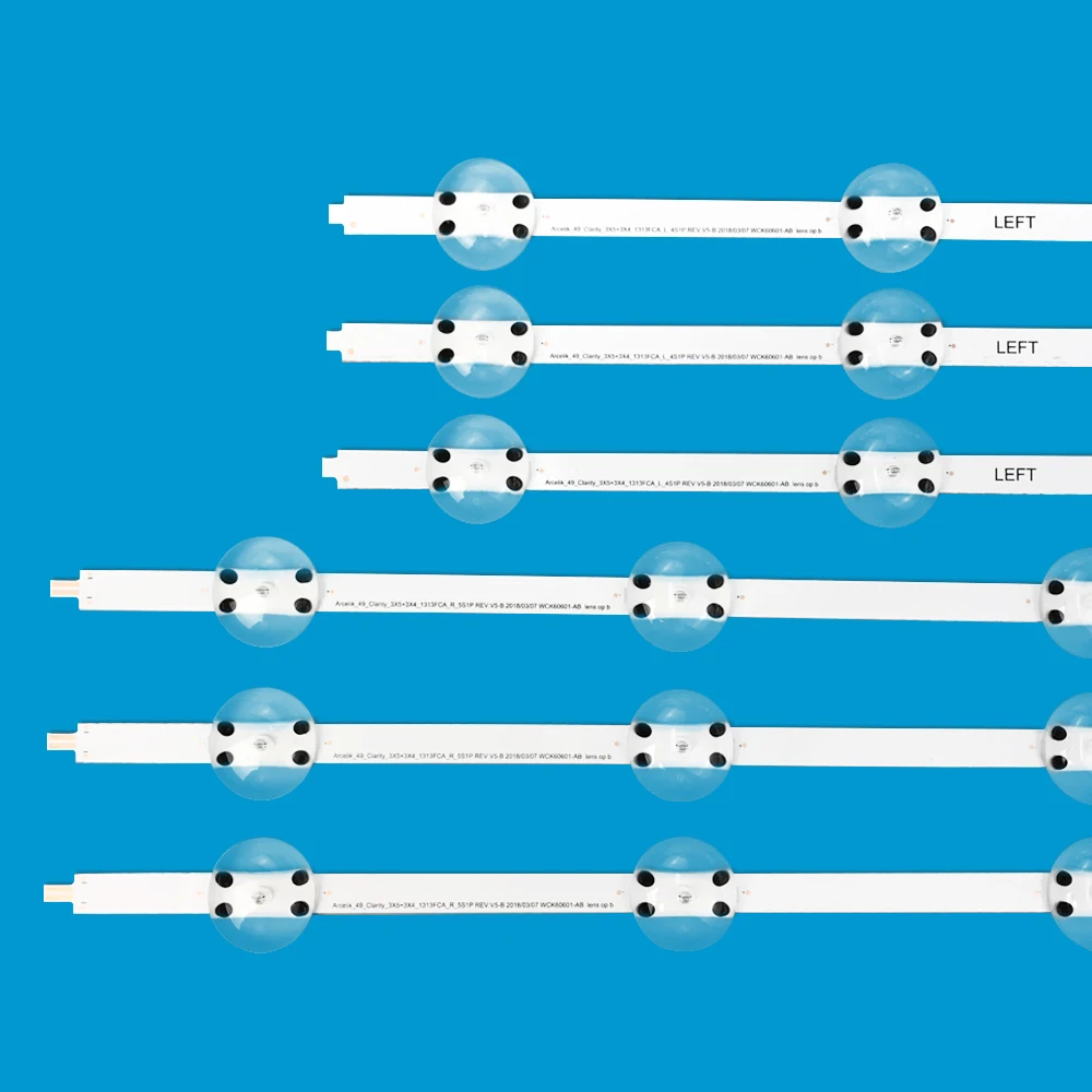GRUNDIG 용 LED 백라이트 스트립, 49VLX8000 BP 49VLX8000BP 49VLX7980 49GUB8940, 6 개, 신제품