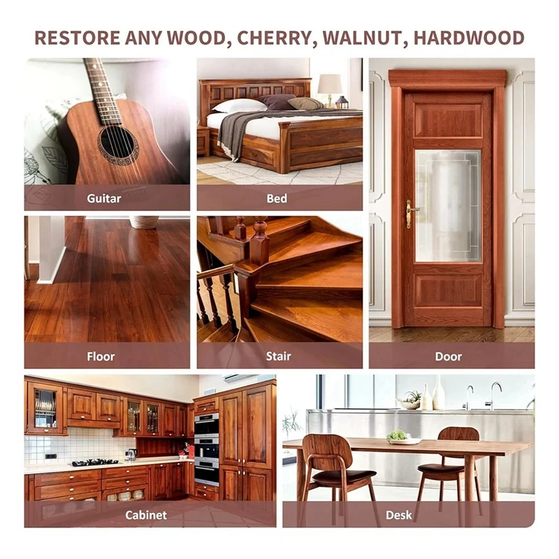 ชุดซ่อมพื้นไม้ DIY สำหรับใช้ในบ้าน ชุดซ่อมพื้นลามิเนต ชุดซ่อมแผ่นไม้ ชุดซ่อมรอยขีดข่วนบนพื้นไม้ เครื่องมืออุดรอยเล็บ