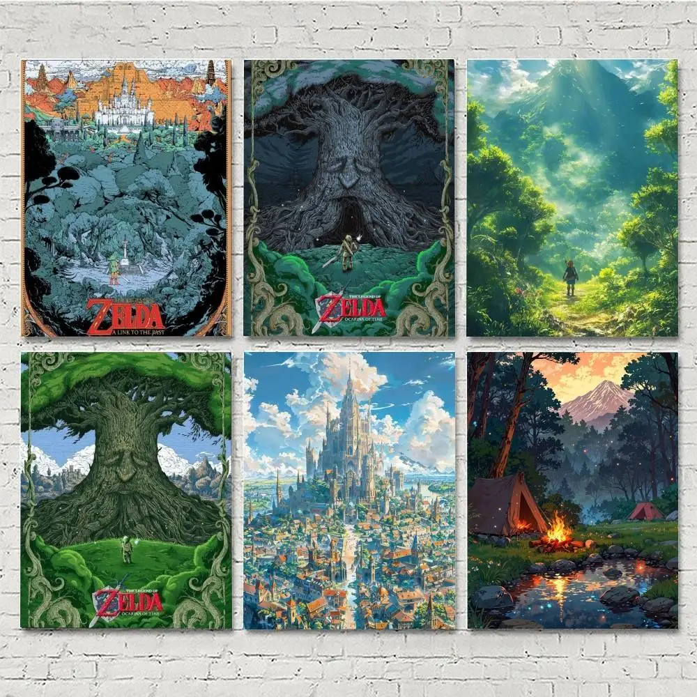 1pc The L-Legend Anime  Game of Z-Zelda Posters HD Print Vintage Wall Art Decor for Home Study Room