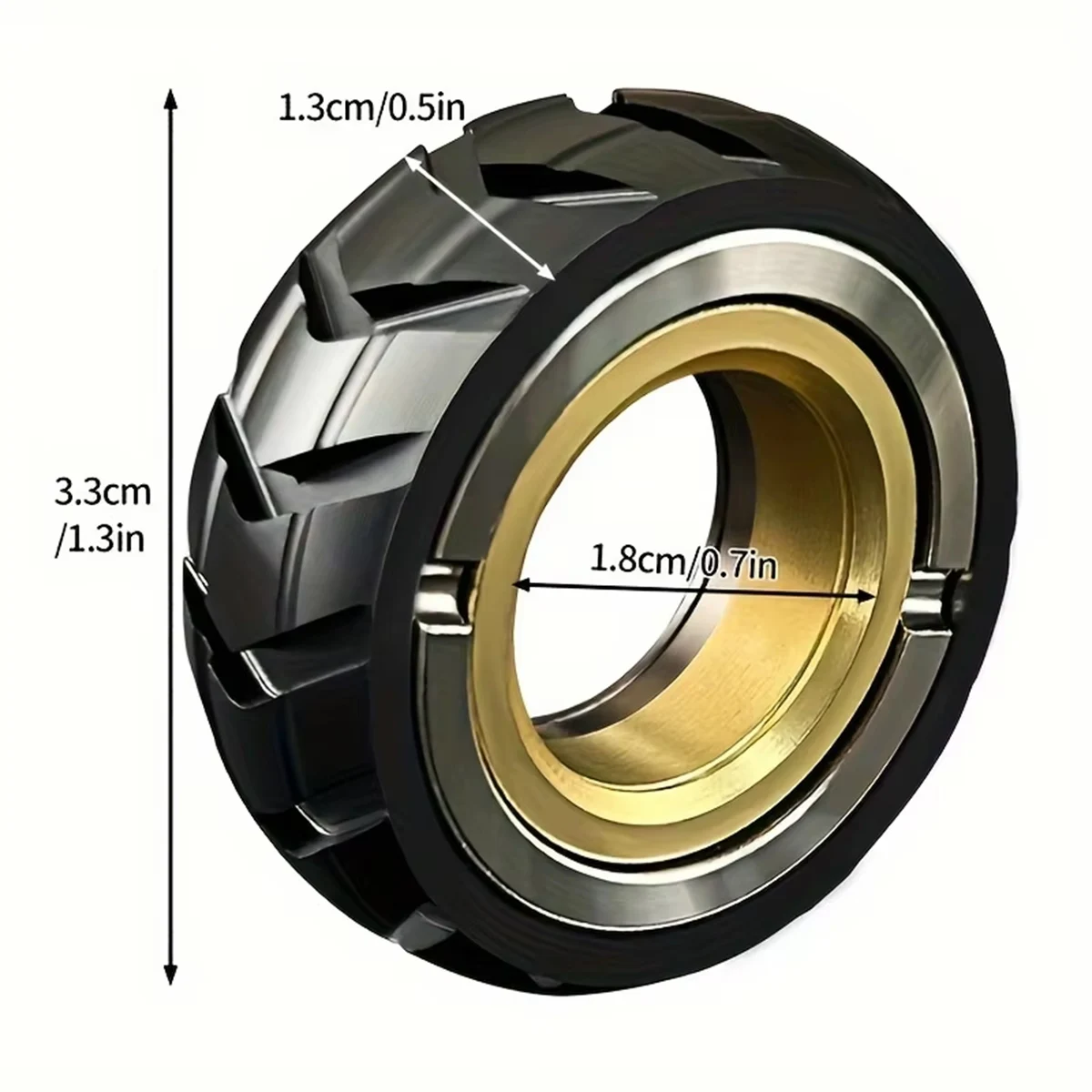 EDC Fidget Toys Ring Slider Fidget Toys Stress Relief for Adults Magnetic Metal Stainless Steel ADHD Leisure Tactile Coins