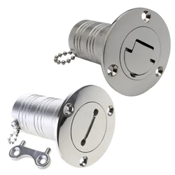 Marinha Deck Enchimento Cap com Chaves, Yacht Yacht, Aço Inoxidável, Gás, Diesel, Combustível, Resíduos, Água, Espelho Polonês Hardware, 316