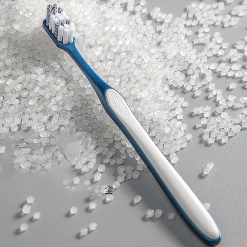

4 Pcs Hard Bristle Toothbrushes for Men Manual Travel Brush Portable Reusable Large Adult Dental Cleaning Handle