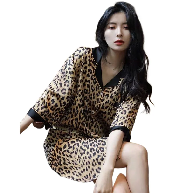 

Cute Rabbit Wind Nightdress Women's Long Dress High-end Cool Thin Ice Silk High-value Loose Shirt Pajamas Skirt Smooth and Soft