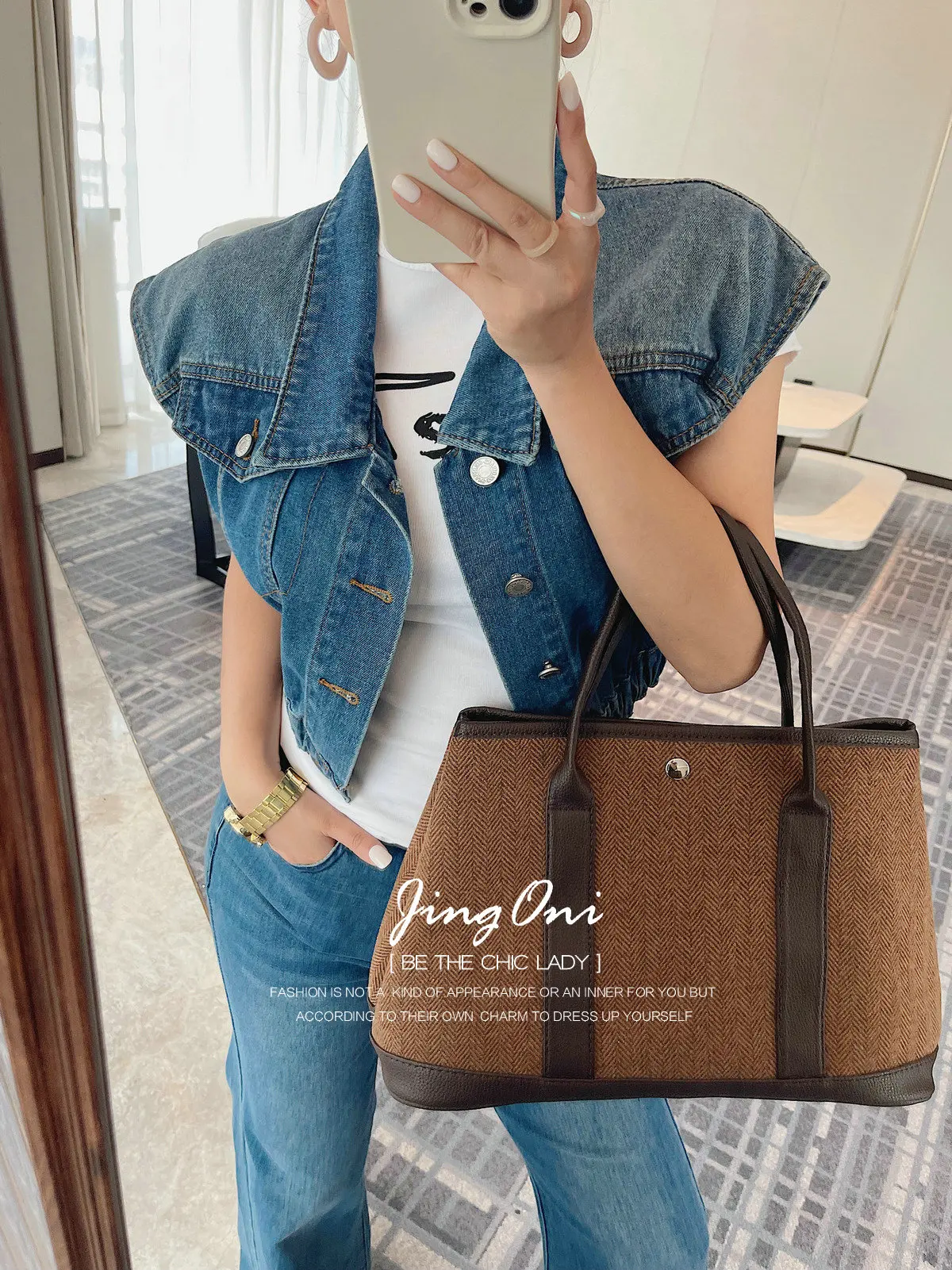Denim Vest Waistcoat Jacket Tops Y2K Clothing 2025 Woman Spring Summer Trend Korean Style Elegant Outerwears Luxury Cropped New