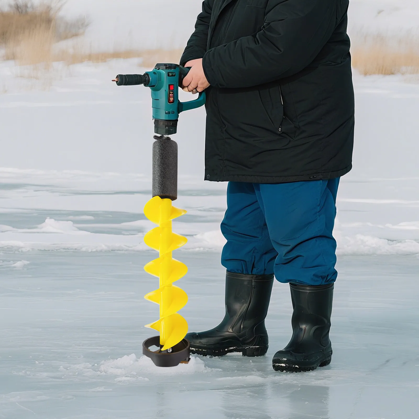 

Ice Drill Auger, Fishing gear, Nylon Ice Fishing Auger Replacement Part, Suitable for outdoor ice fishing and ice camping