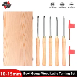 Set di tornitura per tornio in legno a sgorbia da 10-15MM per utensili per la lavorazione del legno utensili manuali per anelli di lavoro in legno utensili per tornitura