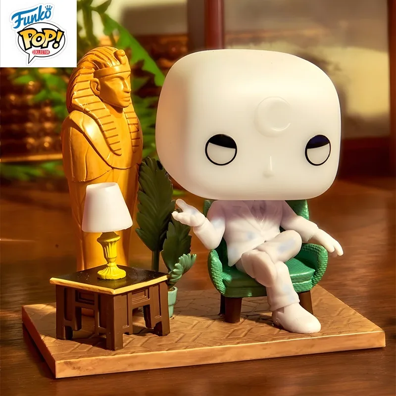 In Stock FUNKO POP Original Marvel Comics Moonlight Knight Ordinary Hidden Activated Figure Model Collection Holiday Gifts - Image 3