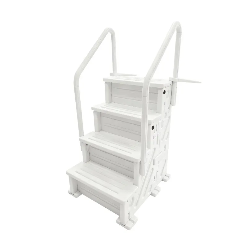 swimming pool escalator Non-slip step swimming ladder Household small swimming pool launching ladder No punching safety ladder