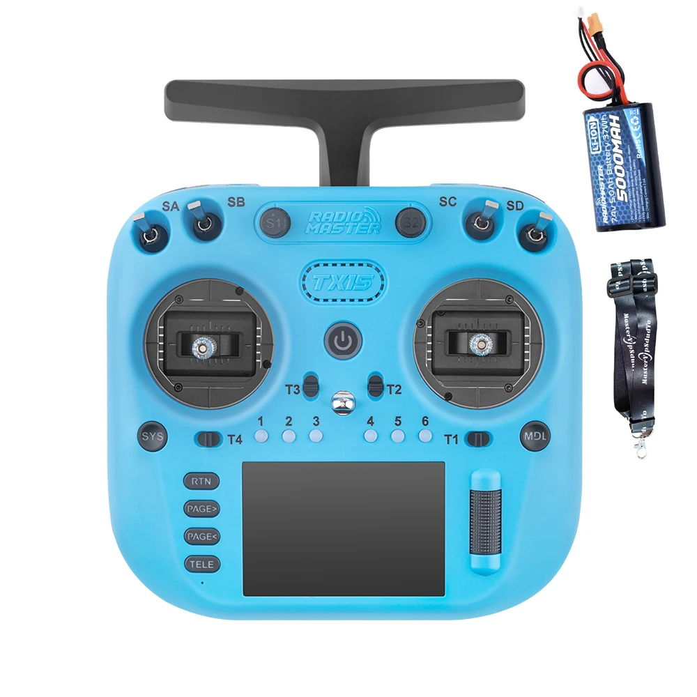 Radiomaster TX15 16ch 3.5inch IPS Touchscreen V5.0 Hall Gimbals Radio Controller ELRS FCC/LBT Built-in Gyro Microphone