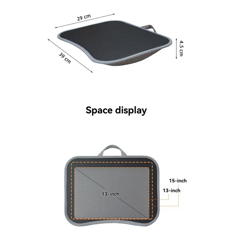 ABRB-Lap письменный стол с мягкой подушкой для ноутбуков Портативный поднос для письма для офисной работы, для дома и путешествий с ручкой
