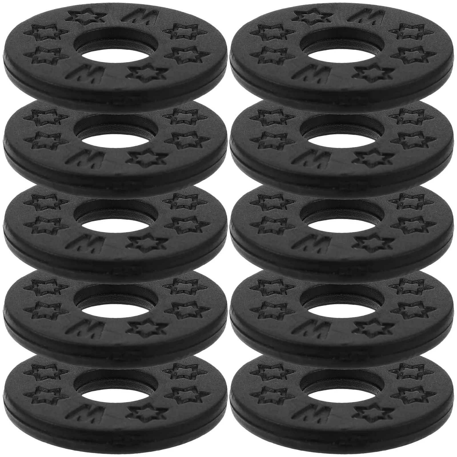 Guitar Strap Lock Gaskets 10 Pack Rubber Locking Washers for Electric Acoustic Guitar Strap Buttons
