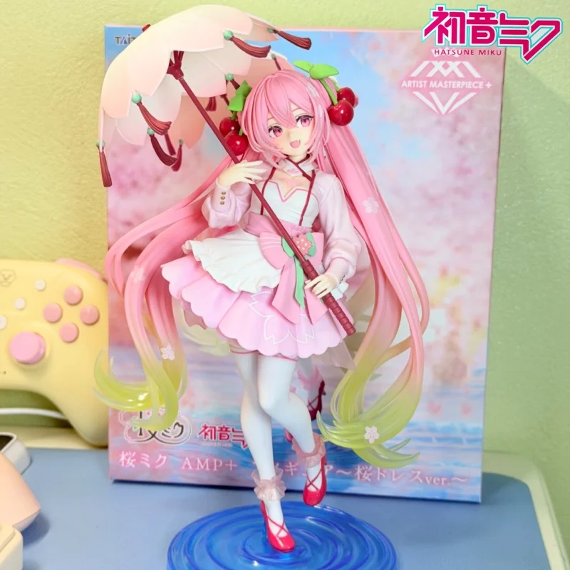 new-taito-amp-hatsune-miku-sakura-cherry-colored-dress-anime-figure-miku-model-kt-statue-collectible-decorative-ornament-toys