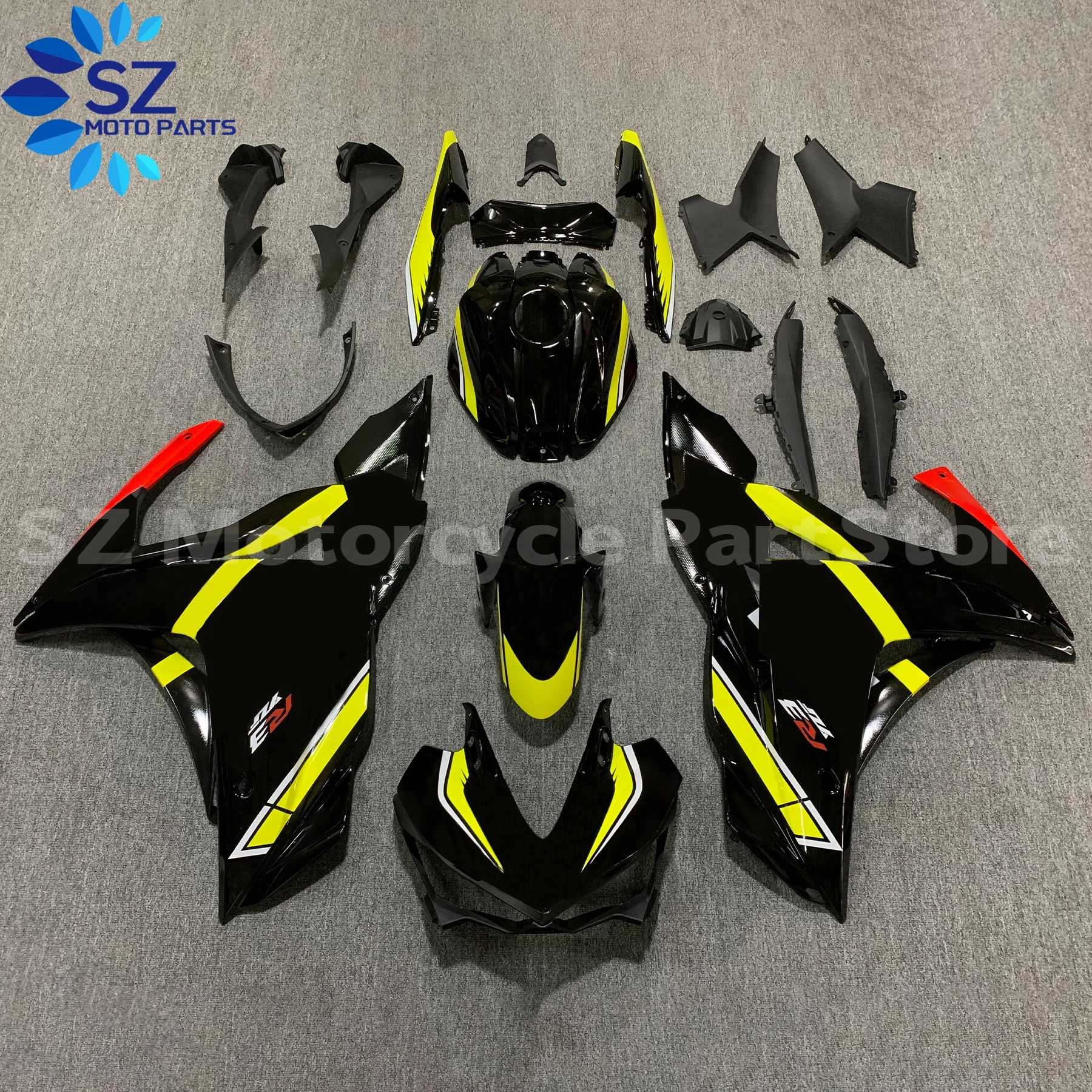 

ABS Plastic Fairing Set fit for YAMAHA YZFR3 R25 14 15 16 17 18 YZF R3 2014 2015 2016 2017 2018 Injection Fairings Bodywork