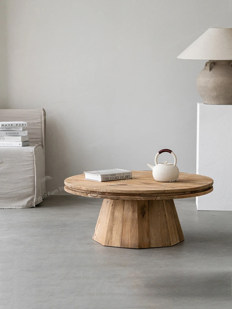 European Centerpiece Coffee Table Design Round Tray Unique Designer Side Table Living Room Minimalist Stolik Kawowy Furniture