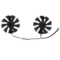 2Pcs/Set,Video Card Fan,85MM Diameter,GPU Cooler,GA91S2H,For SJS AMD RX 580 RX580 8GB 2048SP Gaming White,Replace FL8015 12VB