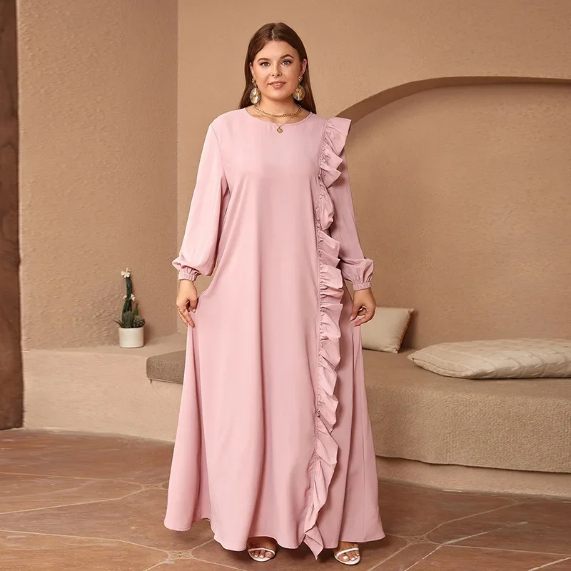 

Outfits African Party Evening Dresses for Women 2024 Spring Elegant African Long Sleeve O-neck Maxi Dress Muslim Fashion Abaya