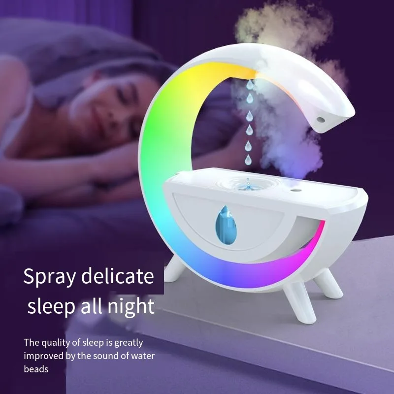 New Big G Anti gravity Humidifier LED Colorful Atmosphere Home Fog Capacity Desktop Office Bedroom Creative USB Air Drops