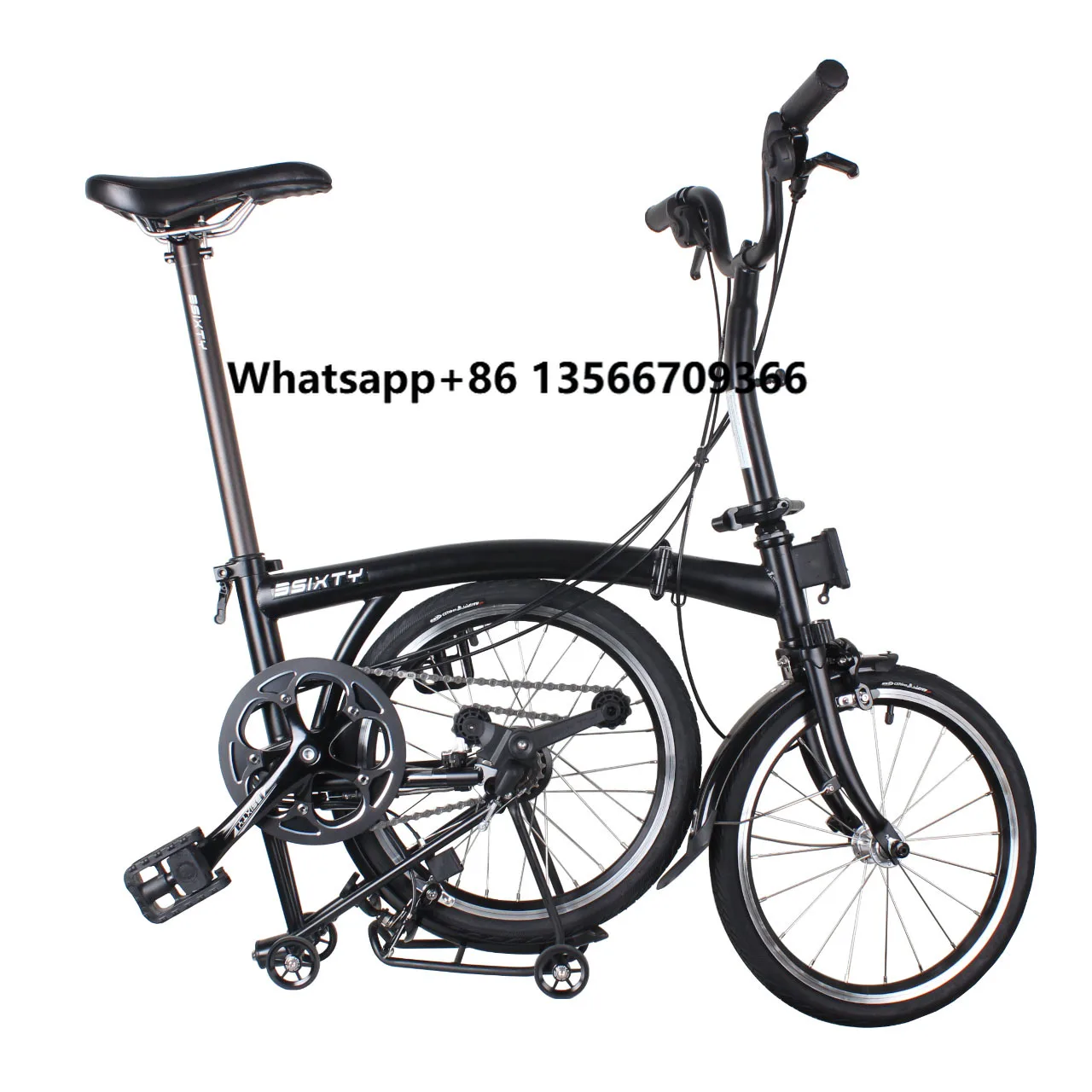 

3SIXTY 16 Inch Tri-folding Bike Folding Bike 6 Speeds Steel Frame Y bar M bar Mini Folding Bike Foldable Bicycle