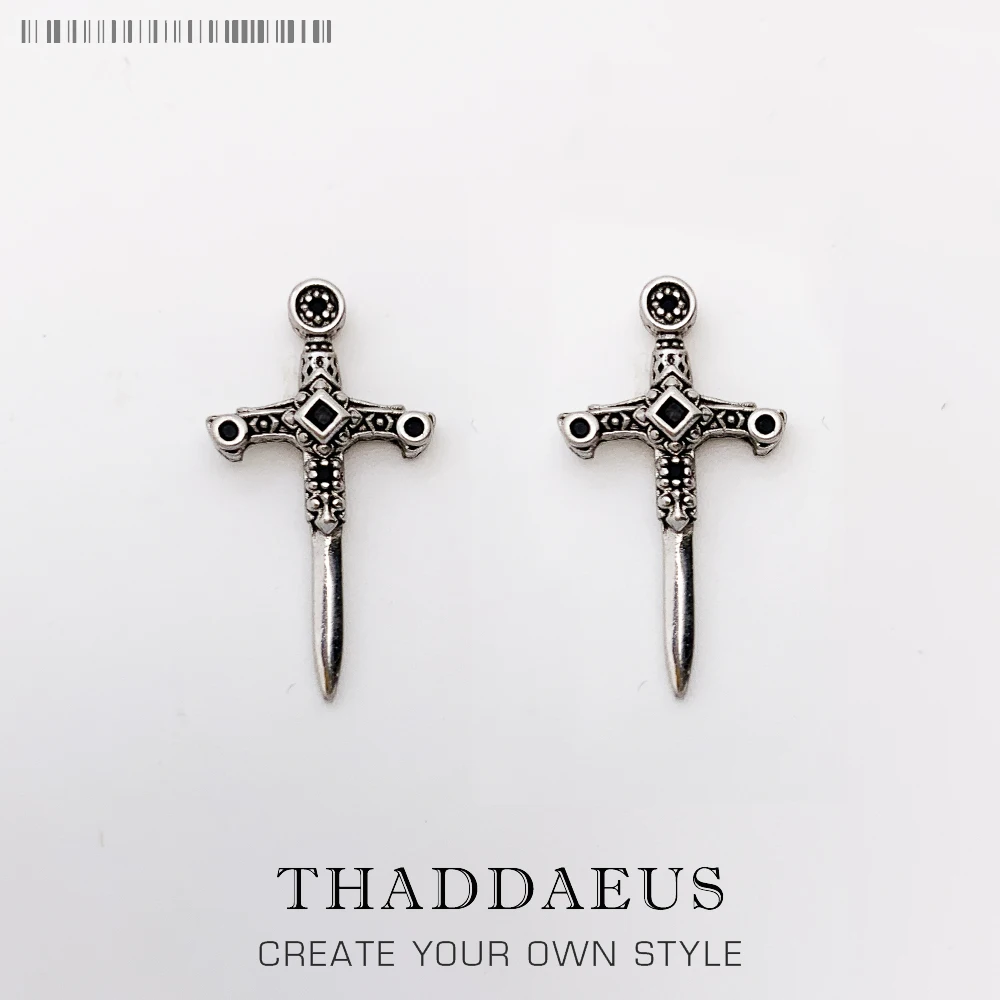 

Ear Studs Swords Europe Fine Jewelry For Women Men,2021 Summer Brand New Energetic and Strong Gift In