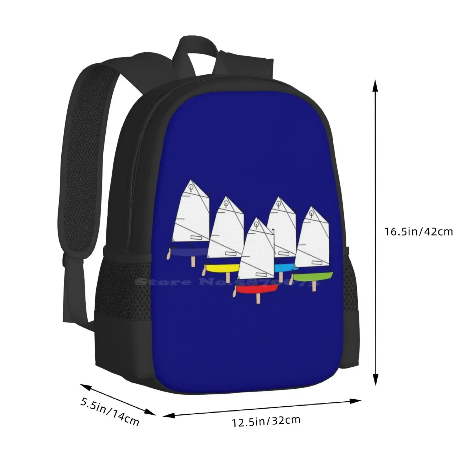 Optimist Sailing Beiboot Heißer Verkauf Schultasche Rucksack Mode Taschen Optimist Kinderwagen Segelbeiboot Seemann Segelboot Rennen Segeln