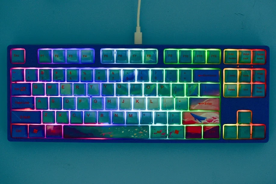 [Clouds and Mist] Mechanical keyboard five-sided sublimation personalized PBT, OEM keycaps