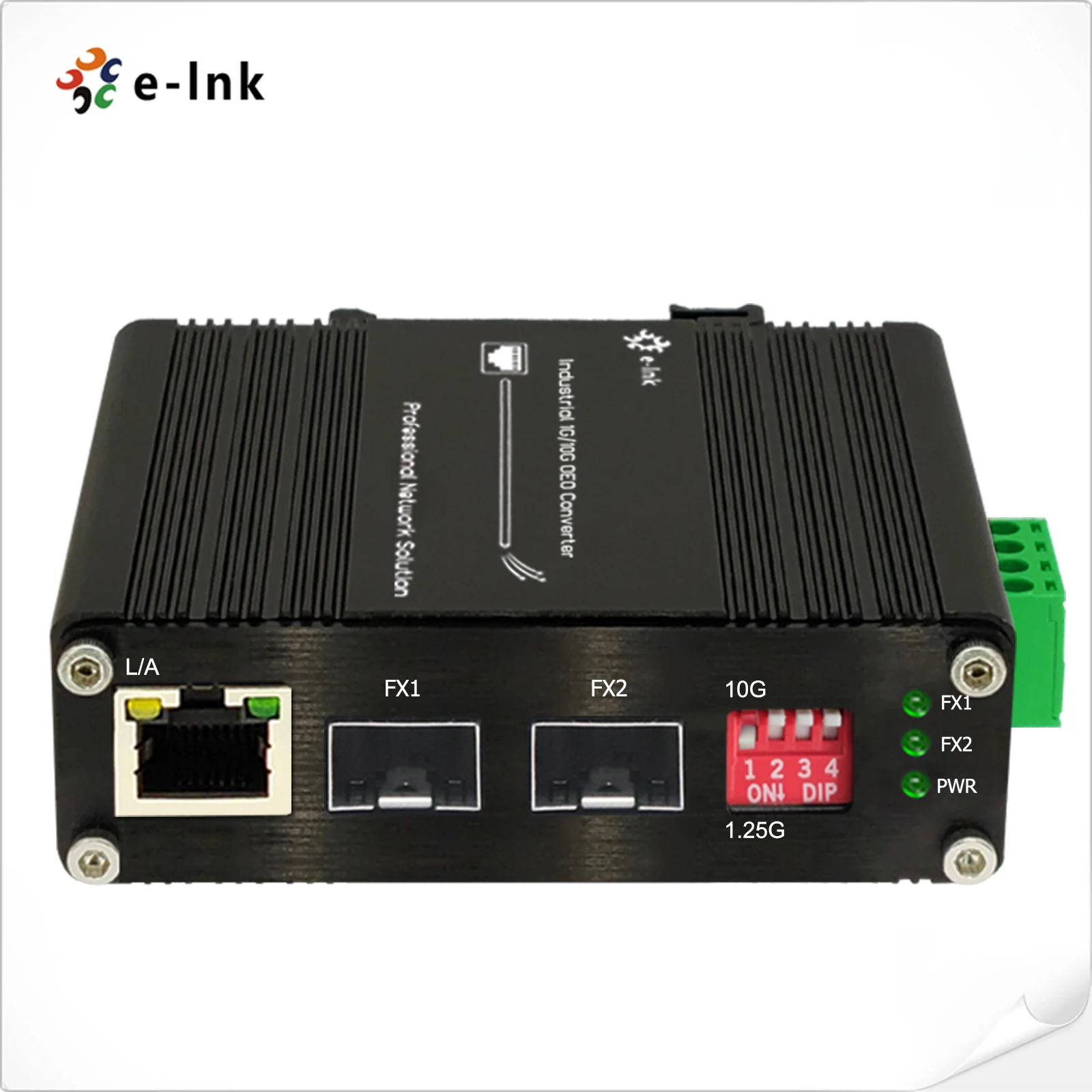 Mini Industrial 1G 10G SFP+ to SFP+ OEO Converter 3R Repeater Ethernet Media Converter Fiber Optic SFP Extender