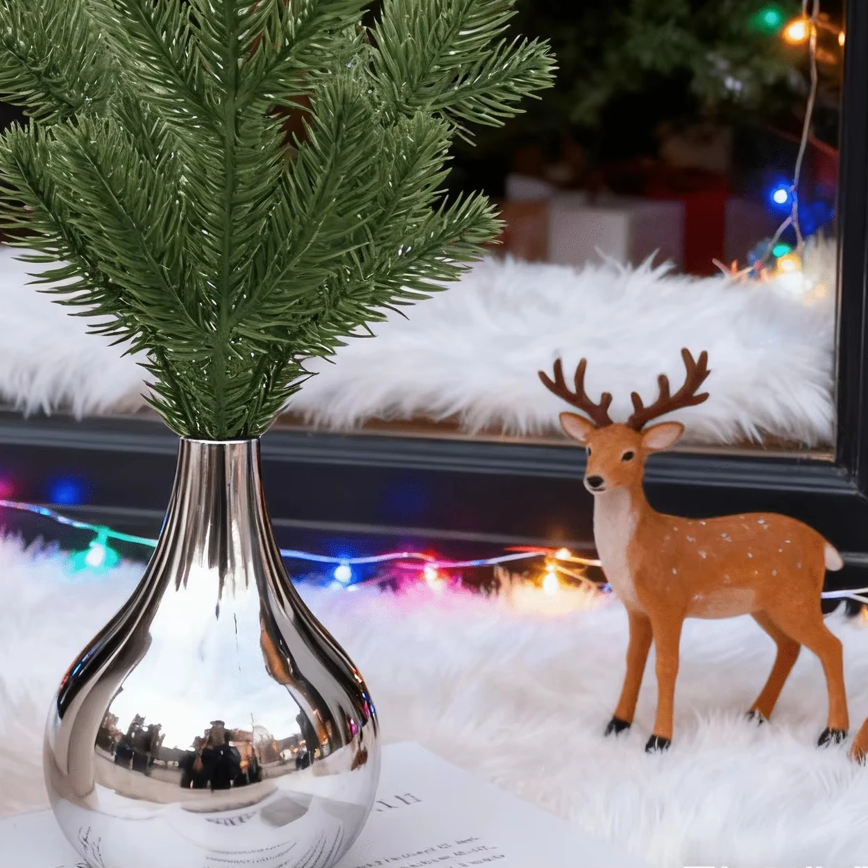 5/10 個人工植物クリスマスツリーホームルームテーブル装飾結婚式屋外カーデン花花輪ドアハウスクローゼット装飾品