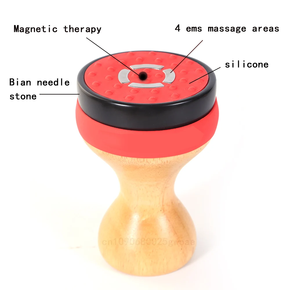 EMS Hot Stone Scraping Cellilute Remove Massager Body Gua sha Fat Burner Red Light Therapy Heating Vibration Lymphatic Drainage