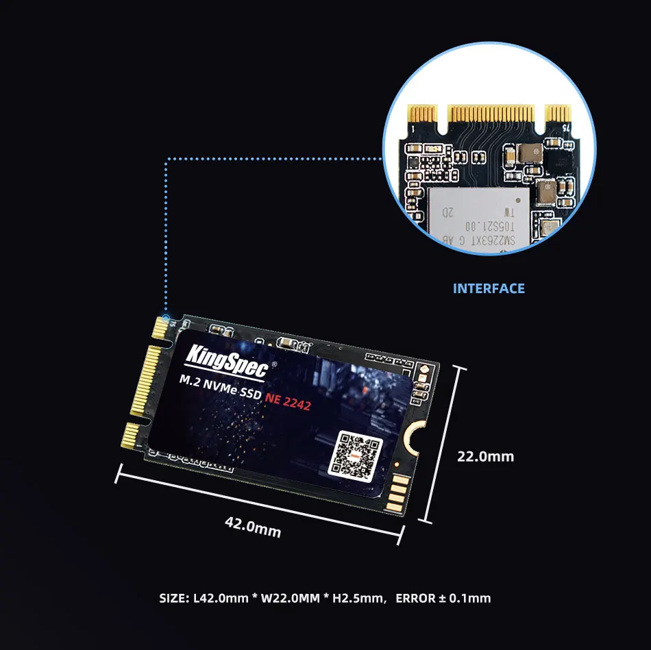 Imagem -05 - Kingspec m2 Ssd Pcie 3.0 2280 mm 512gb 1tb 128gb 256 gb Ssd 2tb Nvme Ssd Disk M.2 2242 Ssd Pcie Nvme Disco Rígido para Laptop Desktop Acessórios de Armazenamento de Computador