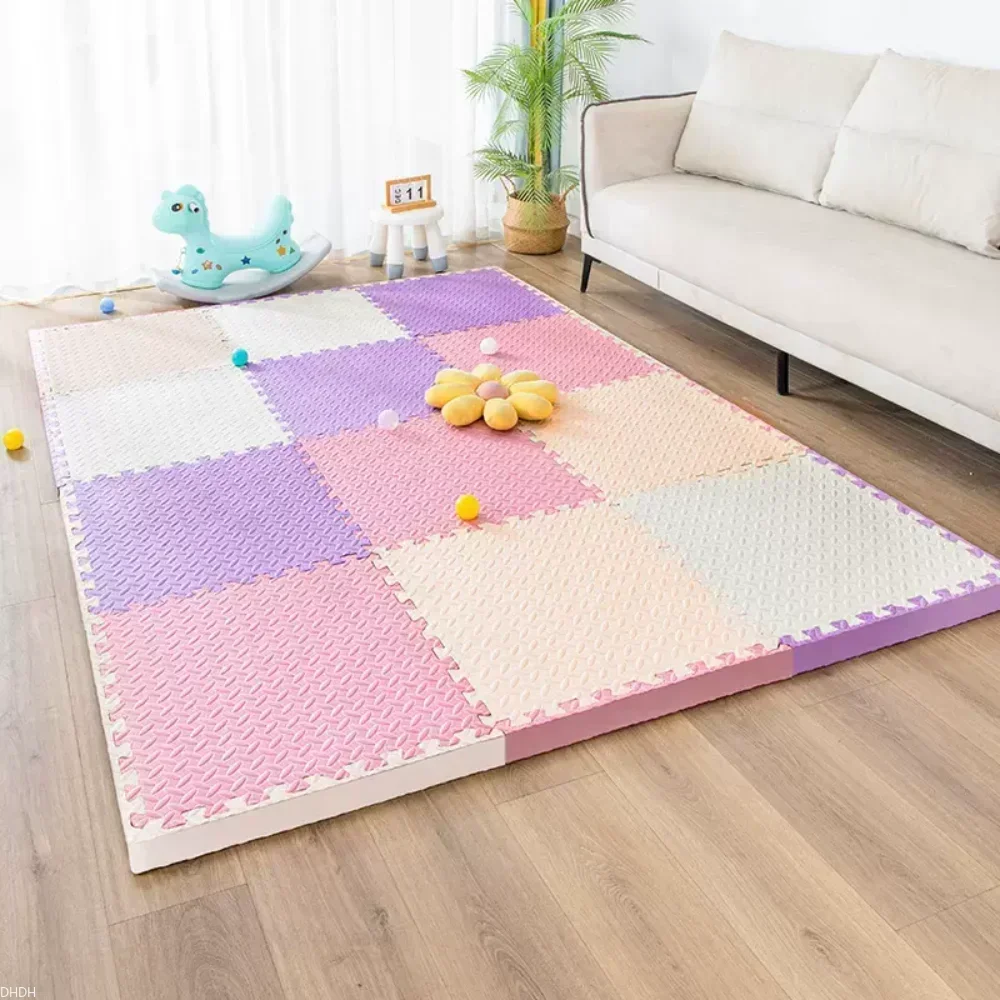 1-10Pcs 30×30x2.5cm Anti-slip Thickening Puzzle Mat Carpet for Baby Children\'s Room Game Playing Activity & Livingroom & Bedroom