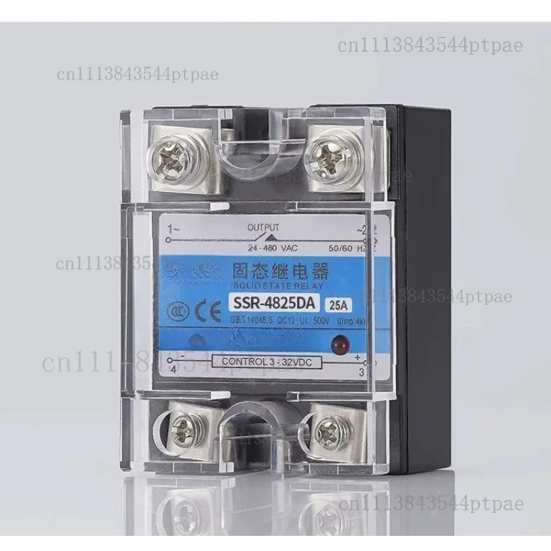 A Black Shell Solid State Relay Dc Controlled Ac 25a/40a Flame Retardant Shell (jgx-4840da Series)