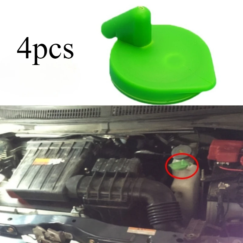 4pcs Green Radiator Coolant Expansion Tank Cap for Suzuki Swift (2005-2010)/Splash/Vitara (2016)/S-Cross/Grand Vitara 2007-2015