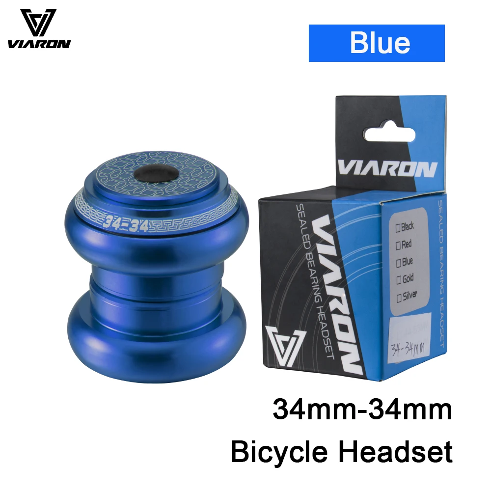 VIARON MTB Bicycle Headset 34/44/52/55/56mm CNC 1 1/8