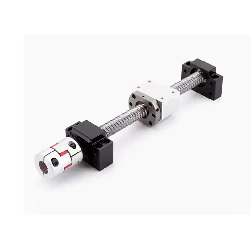 DFU1605/DFU2005 Ball Screw Set w/Double Nut - 1000/1500/2000mm Length, CNC Machined Ends for Stepper/Servo Motors