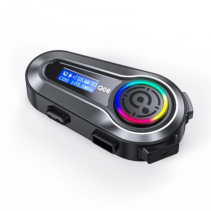 Q08 Wireless bluetooth 5.3 Earphone HiFi Stereo CVC+DSP Noise Cancelling 6 EQ Modes 1000mAh Battery LCD Digital Display IPX6